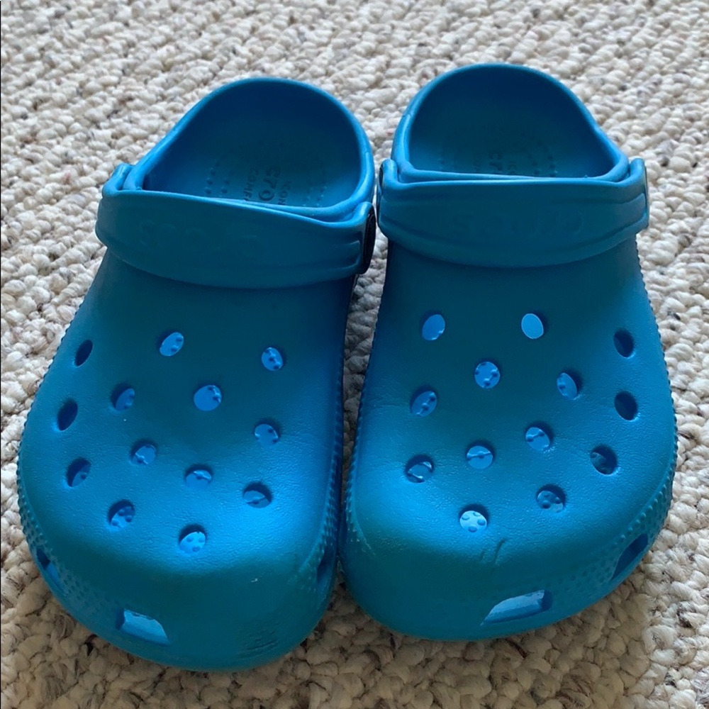 Kids Blue Crocs 11 sandals